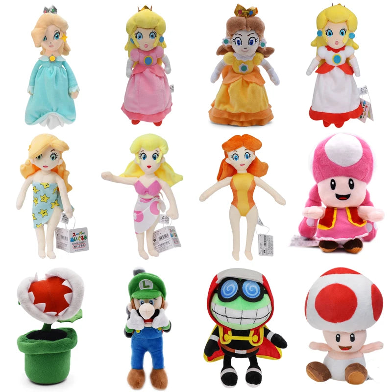 Mario Pauline Kamek Princess Peach Toadette Bullet Bill Super Star Koopa Turtle Toad Daisy Rosalina Luigi Plush Stuffed Toys