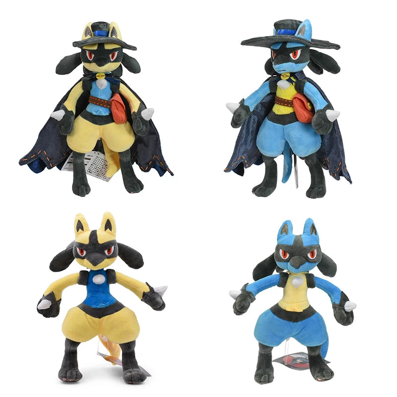 Lucario Pokemon Peluche Plush Toy Anime Shiny Lucario Mega Lucario Soft Stuffed Doll Birthday Gift