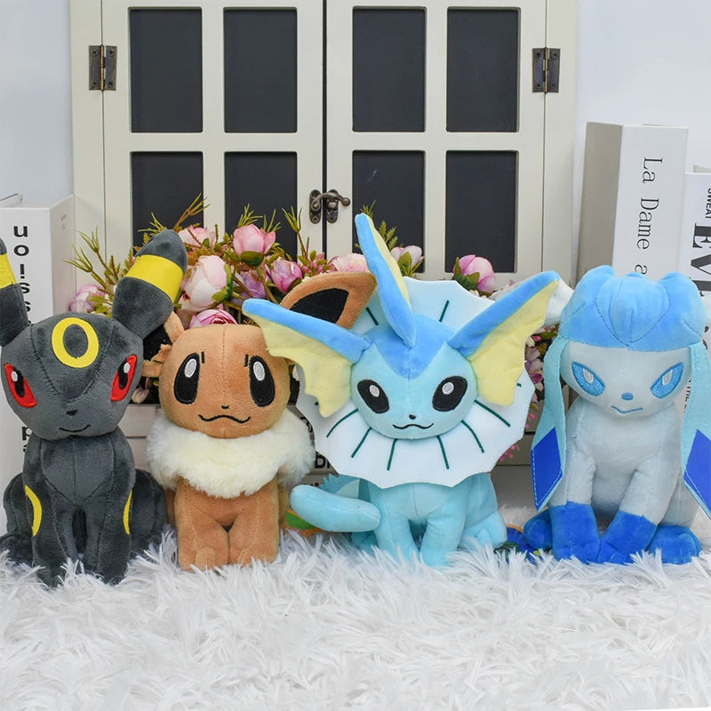 Pokemon Vaporeon Leafeon Eevee Espeon Umbreon Soft Plush Toys Anime Glaceon Jolteon Flareon Stuffed Animals Peluche Dolls Gifts