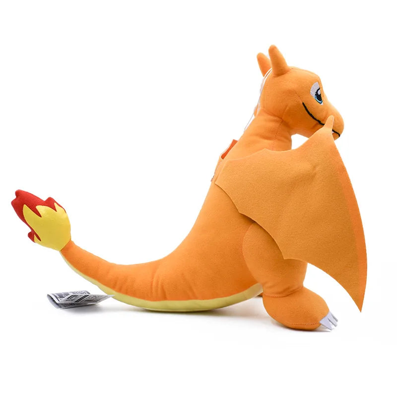 POKEMON Standing Flame Dragon Little Fire Dragon Evolution Version Flame Dragon Doll Plush Toy Pocket Monster Plush Toy Children