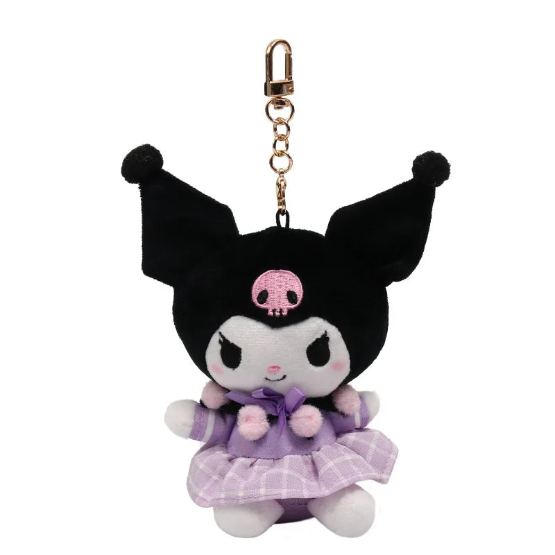 Sanrio Plush Toys Fantasy Cinnamoroll Kuromi Pendant Bag Accessories Keychain Bag Car Pendant Valentine's Day Gift