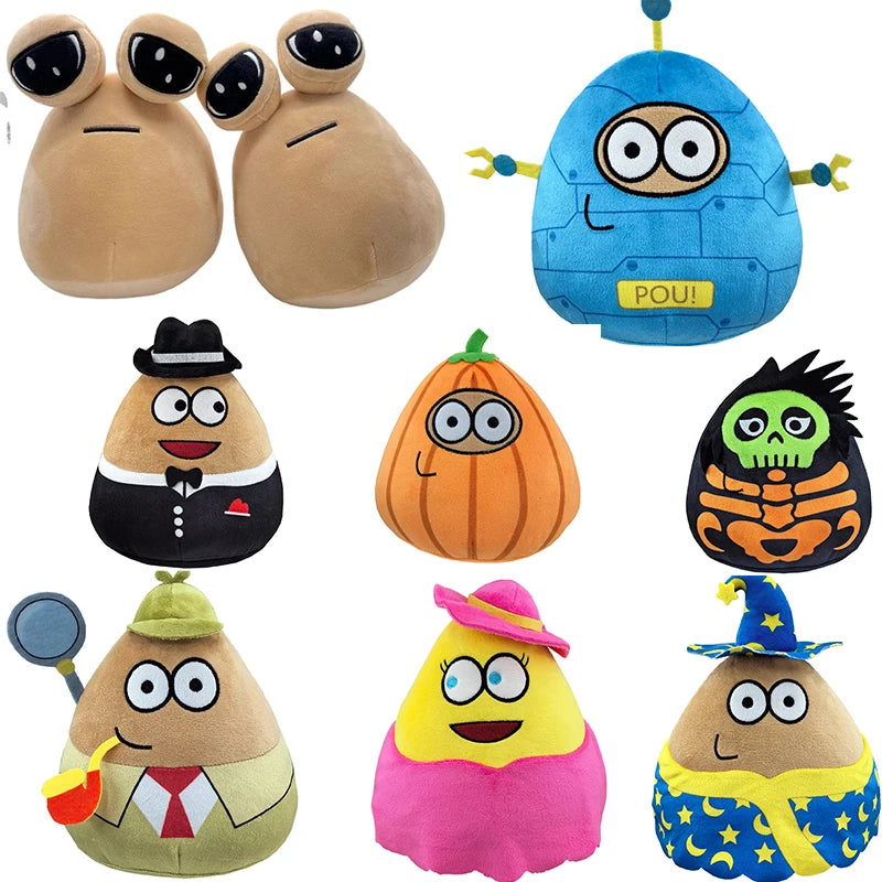 New style Hot Game 22cm My Pet Alien Pou Plush Toy Furdiburb Emotion Alien Plushie Stuffed Animal Pou Doll ﻿