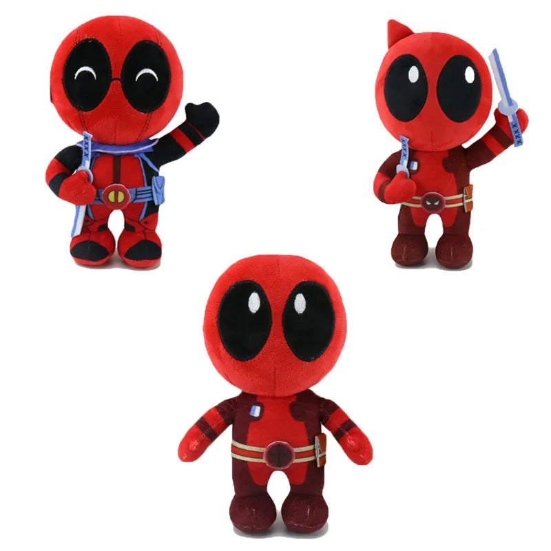 23cm Disney Plush Deadpool Toy Disney Original Anime Deadpool Figures Cute Stuffed Toys Movie Peripherals Soft Ornaments Gift