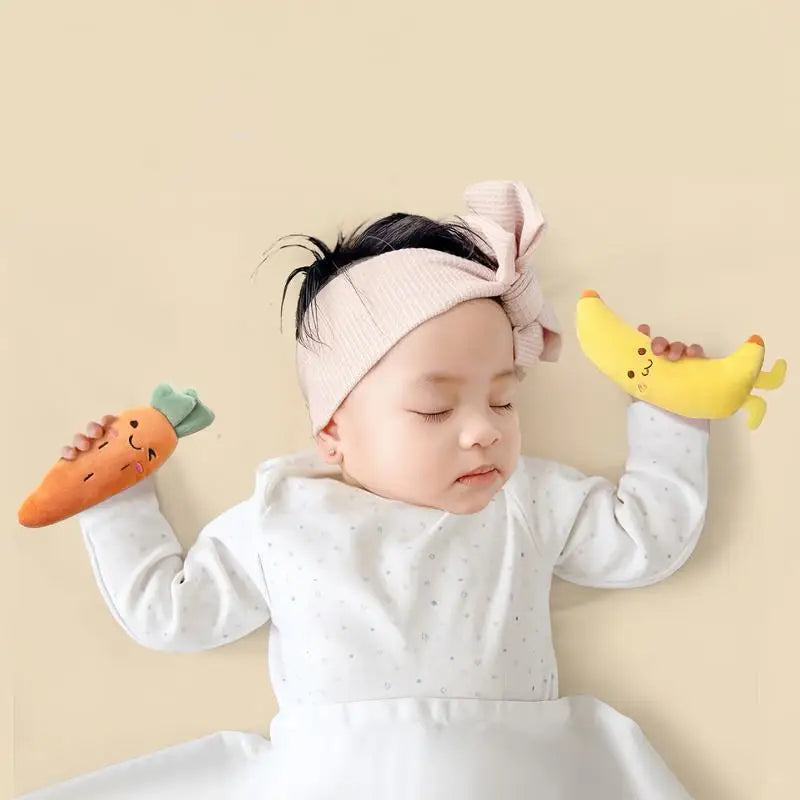 Toddler Plush Hand Grip Toy Cute Plush Bananas Figure Sensory Toy Toddler Sleep Soothers Toy For Toddler Boys Girls Kids