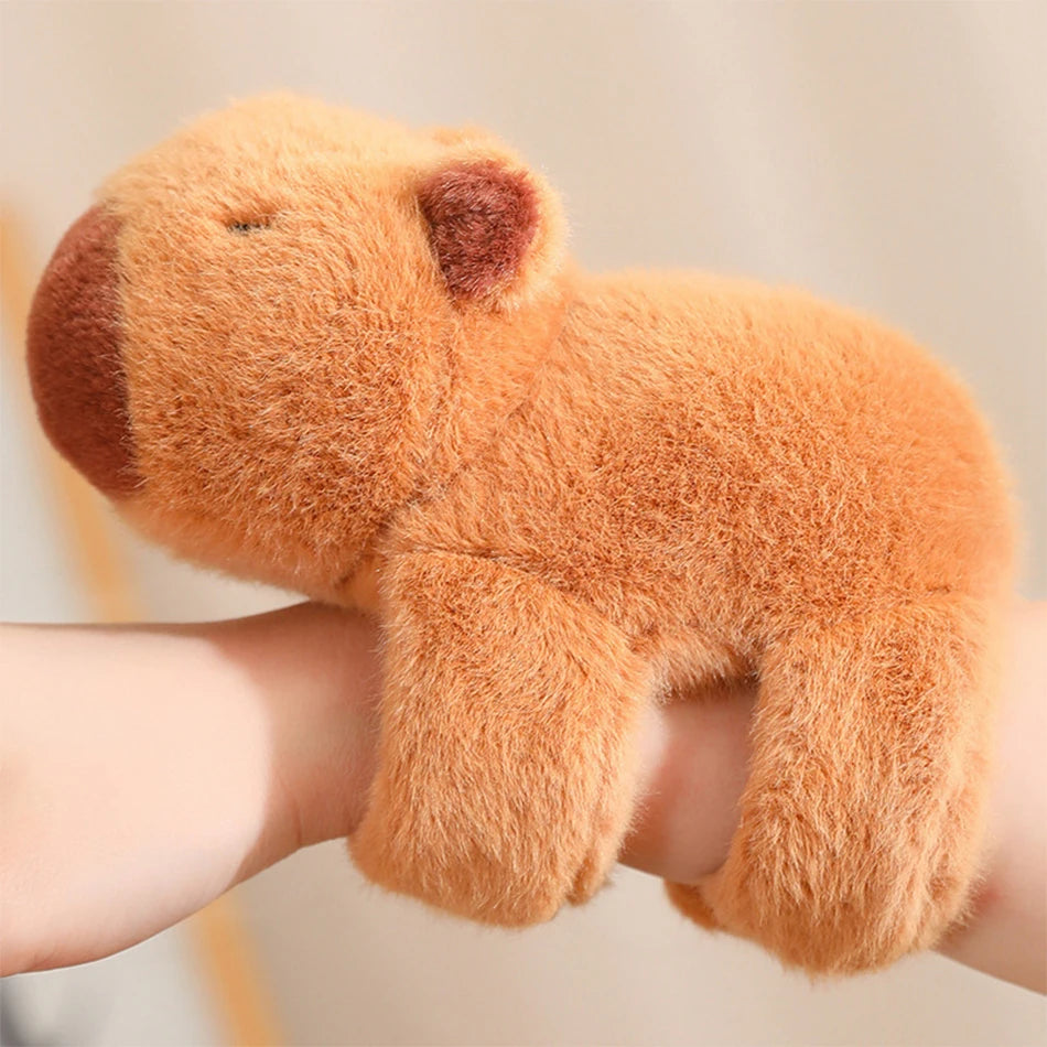 Capybara Plush Simulation Capibara Anime Fluffty Toy Cute Capybara Plush Toys With Hand Circle Ring  Animals Stuffed Dolls