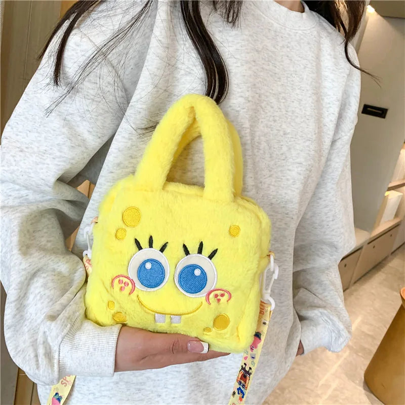 Sanrio Bag Kawaii Kuromi Cinnamoroll My Melody Cartoon Anime Plush Handbag Cosmetic Bag Travel Storage Bag Women Girl Gifts