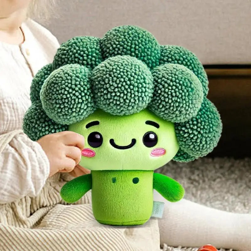 Stuffed Broccoli Plush Soft Pillow Toy Broccoli Plushies Doll Vegetables Plush Pillow Cushion For Friends Family Boys