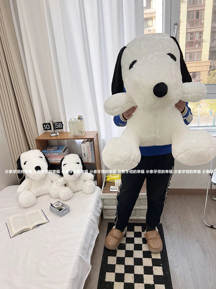 Big Size Kawaii White Doggy Plush Toys Puppy Plushies Dog Stuffed Doll Lovely Room Decor Bay Window Cushion Animal Toy Kid Gift