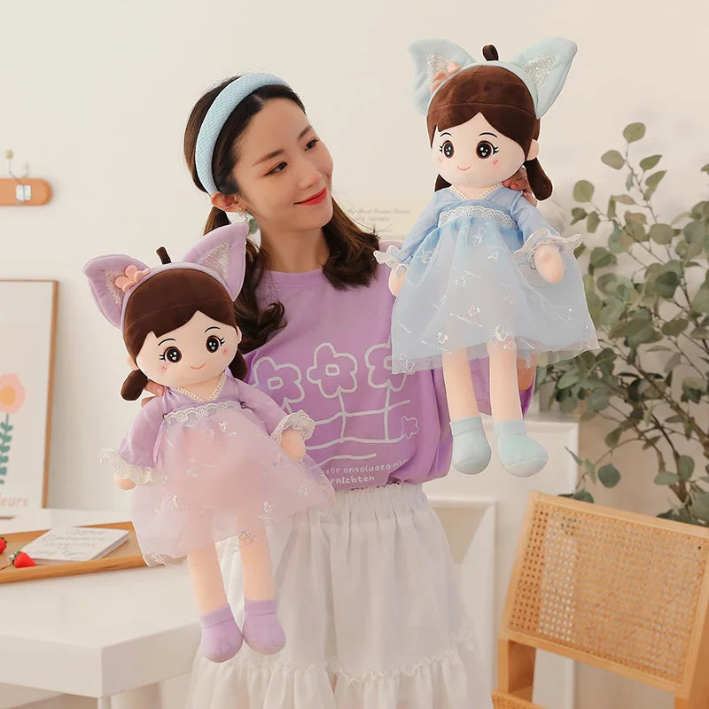 40-110CM Lovely Princess Girls Doll Plush Toys Soft Flower Skirt Spring Cute Children Toy Christmas Birthday Gift Toys for Girls