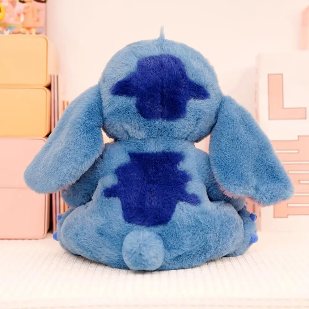 30cm Soft Cuddly Stitch Plush Toy High Quality Fluffy Stuffed Anime Sitting Stitch Plushies Appease Doll Xmas Gifts Girl