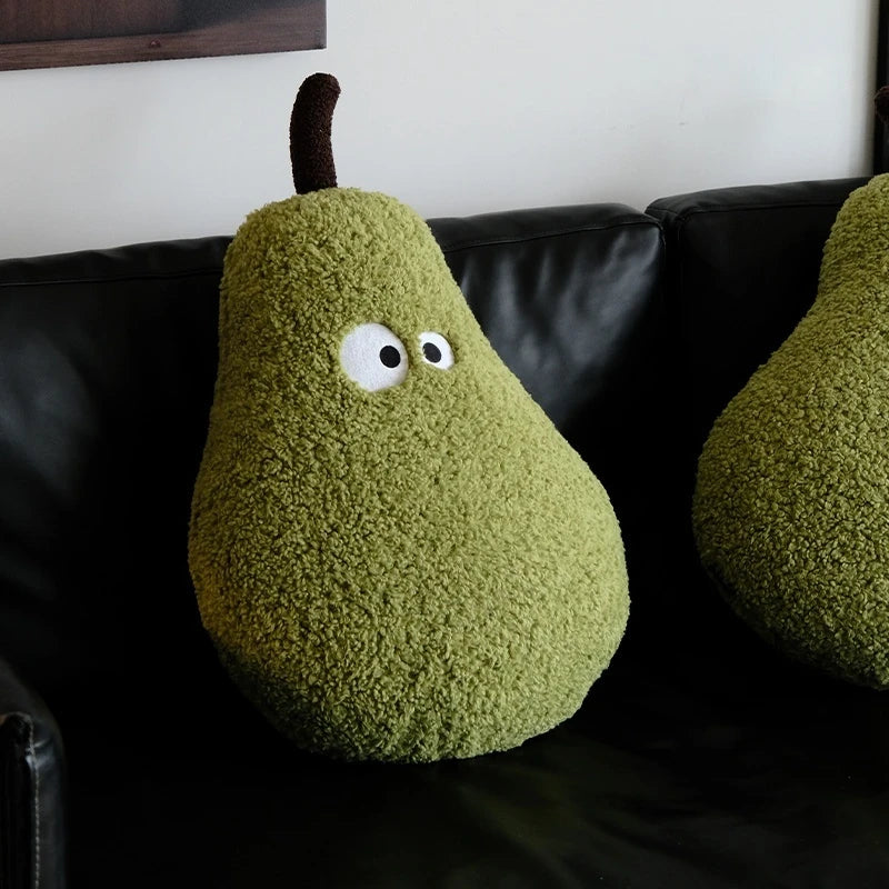 A Big Pear Plush Sofa Sleeping Comfortthrow Pillows Cute Green Living Room Sofa Bedhead Pillow Cushion Avocado Dollcs Kids Gifts