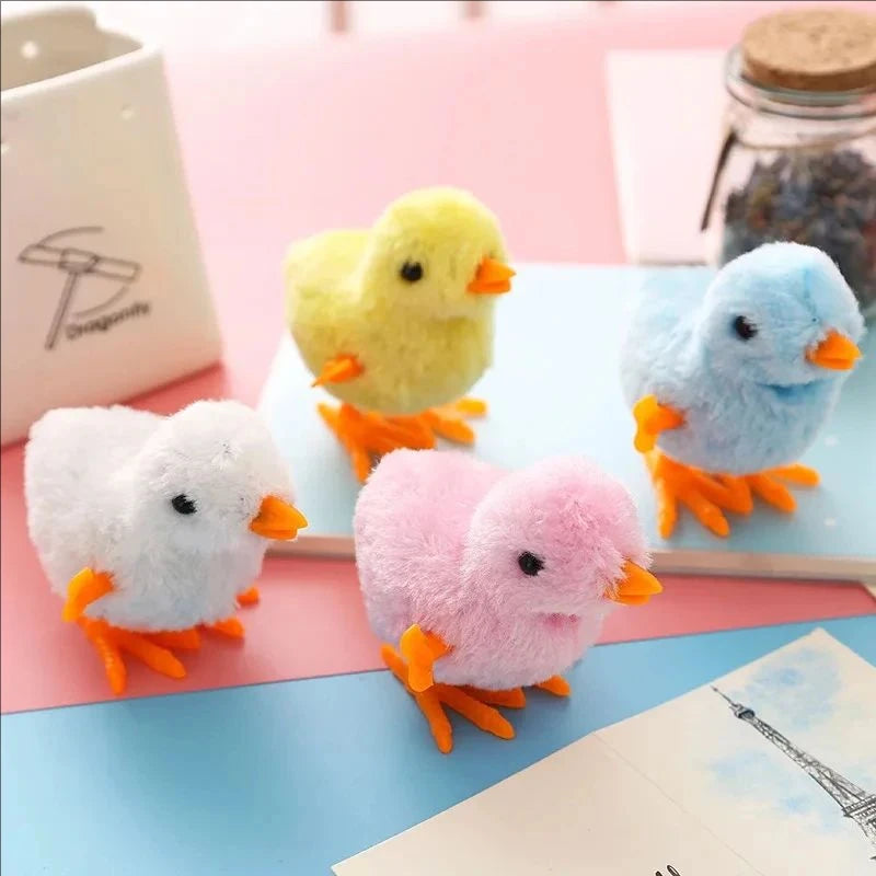 1PC Children's Toy Plush Doll Colorful Chicken Plush Doll Automatic Walking Chicken Doll Children's Gift Teasing Cat Toy