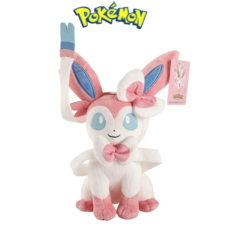 TAKARA TOMY Large Leafeon Plush Pokemon Eevee Sylveon Umbreon Leafeo Soft Stuffed Toys Doll Kawaii Christmas Gift