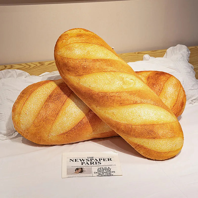 Simulation Big Bread Baguette Plush Pillow Toy Soft Kawaii Food Plush Toy for Kids Children Boy Girl Birthday Christmas Gift