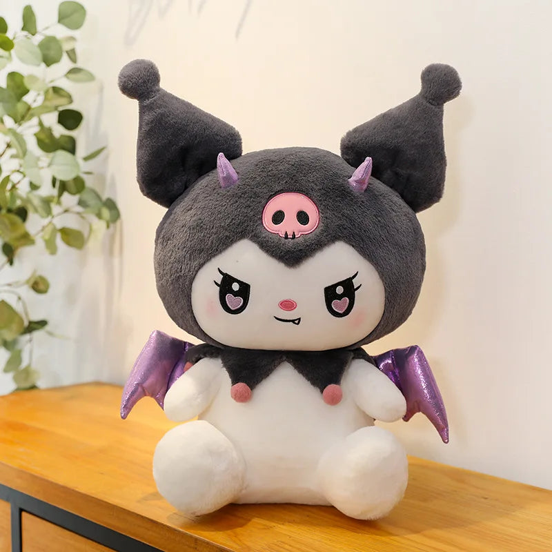 40CM Cute Sanrio Plushie Doll Cartoon Kuromi Stuffed Plush Doll Melody Plush Toys Pillow Room Decoration Children Birthday Gifts