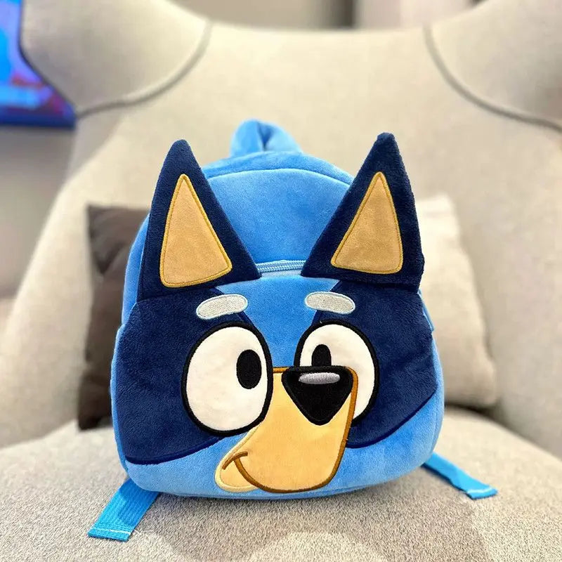 Bluey And Bingo Plush Backpack Anime Figure Muffin Dog Models Cartoon Fashion Mini Schoolbag Storage Bag Gift For Children