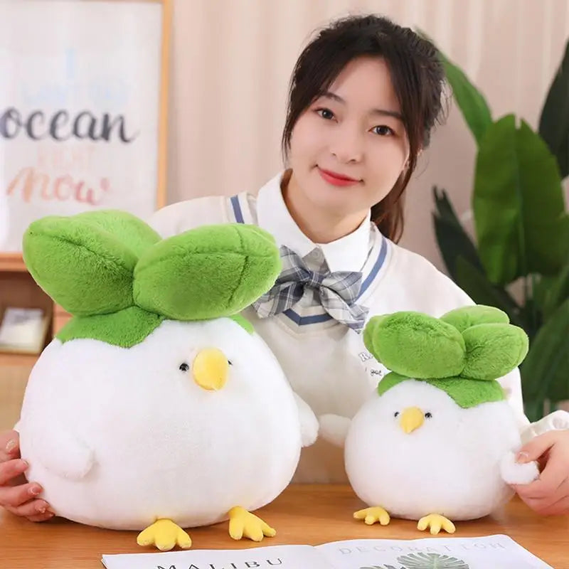 Vegetable Plushies Vegetable Stuffed Animals Bird Face Design Stuffed Cabbage Cabbage Dolls For Girls Soft Stuffed Plush Toys