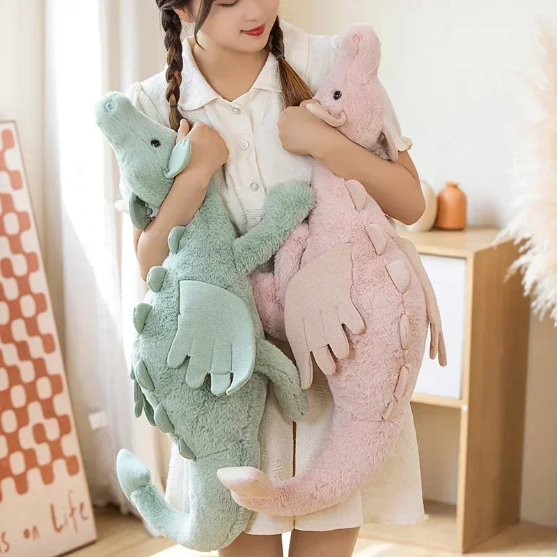 New Dragon Plush Toys Stuffed Dinosaur Flying Wings White Pink Green Blue Dragons PLushies Dolls Birthday Gift for Boy