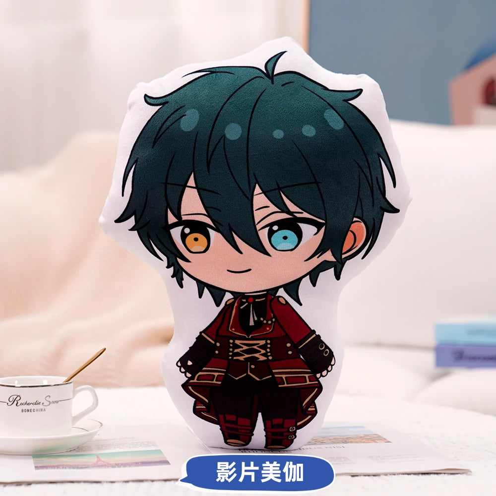 45cm Ensemble Stars Cartoons Anime Plush Toy Eichi Sakuma Rei Throw Pillow Cosplay Sofa Cushion Double-sided Printing Girl Fans