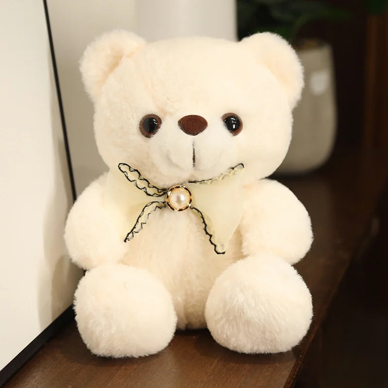 20Cm Nine Colour bow Bear Cute Bear Plush Toys Stuffed Cute Bear Doll Boys&Girls Appease Doll Kids Baby Birthday Gift