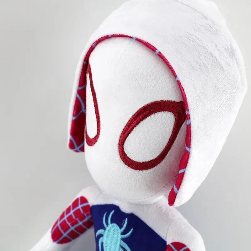 32CM Anime Avengers Spiderman Plush Toys Into the Spider-Verse Gwen Peter Parker Noir Dolls Soft Stuffed Toy For Kids Gift