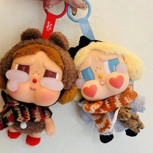 Christmas Scarf Ornaments DIY Dolls Clothing Accessories Dress Up for POPMART CRYBABY Tears Factory Series Vinyl Face Plush