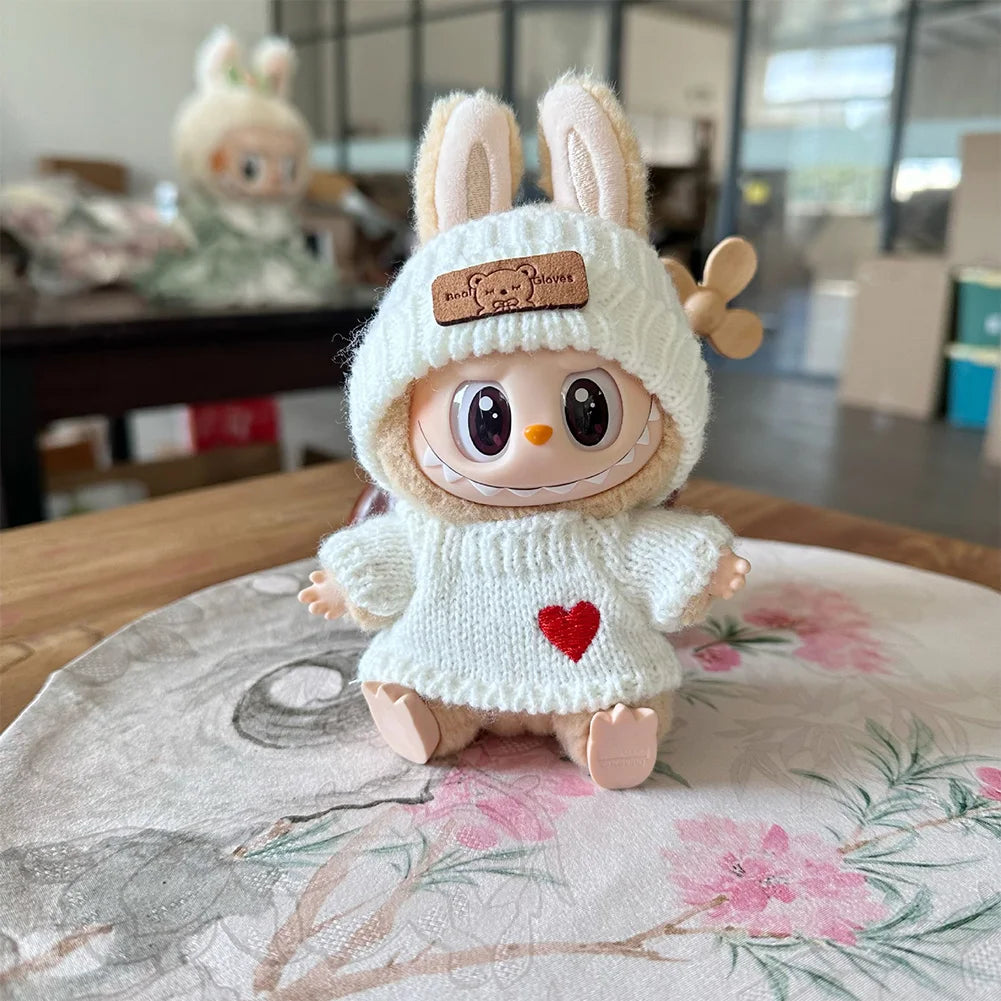 Mini Plush Doll'S Clothes Outfit Accessories For Korea Kpop Exo Labubu Idol V1 V2 Overalls Clothing Gift