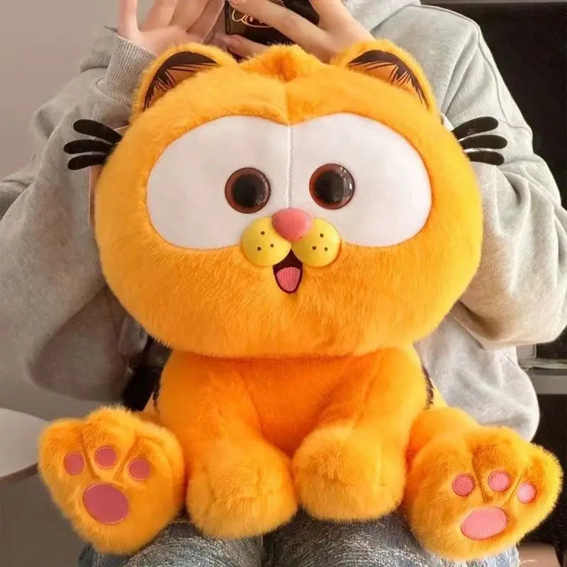 MINISO Garfield Cute Fat Cat Stuffed Doll Kawaii Soft Animal Garfield Kittens Plush Toy Kawaii Kid Accompanying Sleep Xmas Gift