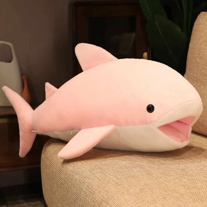 55-120cm Giant Killer Whale Plush Doll Pillow Soft Orcinus orca Black White Whale Fish Plush Toy Stuffed Shark Baby Toys Gift