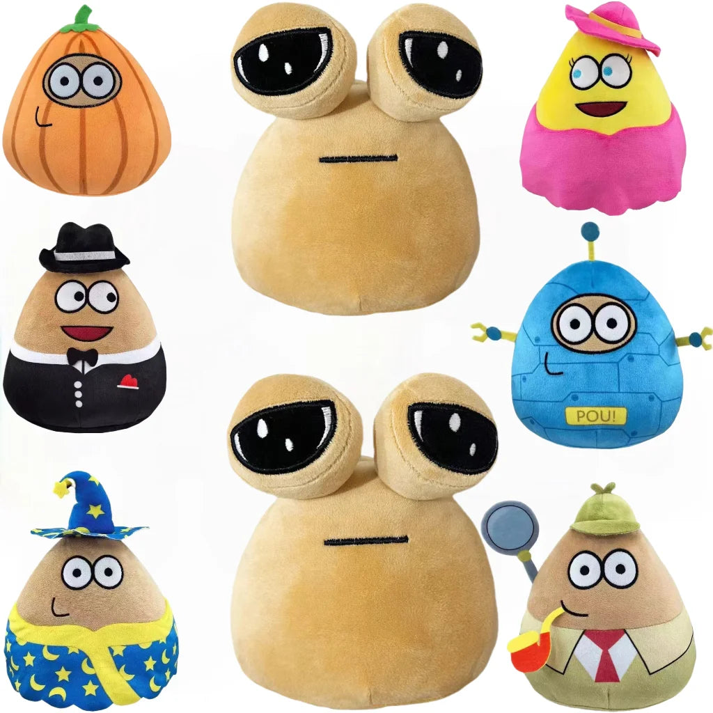 New 21cm Hot Game My Pet Alien Pou Plush Toy Furdiburb Emotion Alien Plushie Stuffed Animal Pou Doll Birthday Christmas Gift