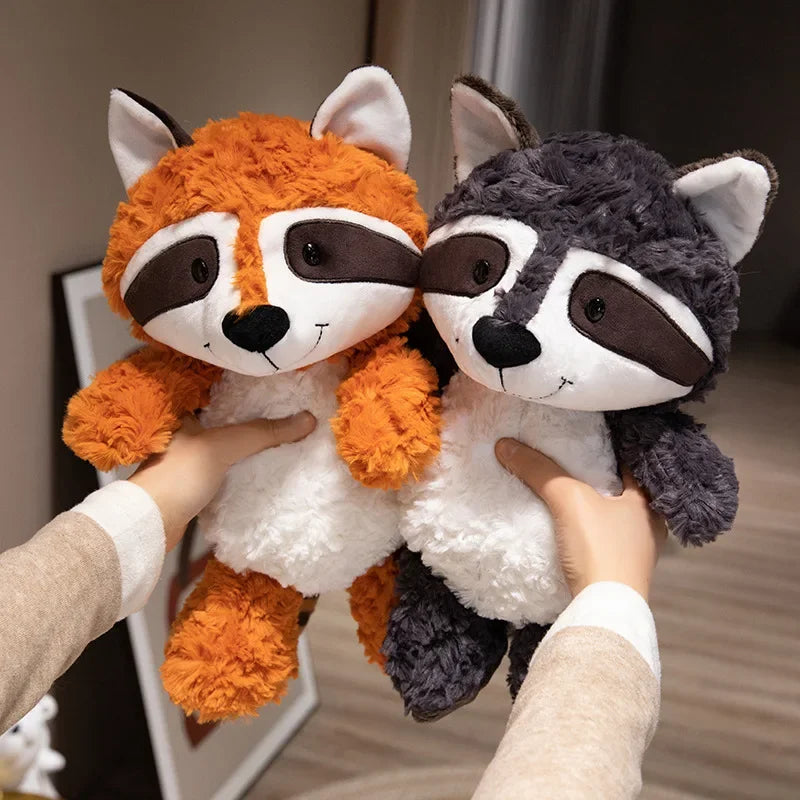 5Size Fox Gray Sloth Raccoon Plush Toy Baby Appease Doll Huggble Doll Kids Birthday Gift Kawaii Stuffed Animal Gift  Decor