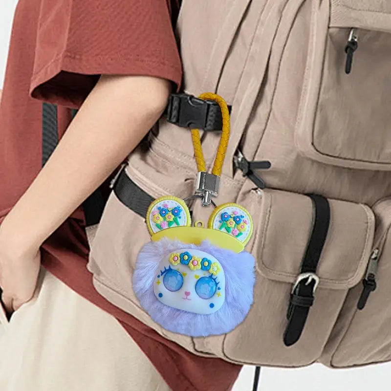 Stuffed Doll Plush Toy Soft Cozy Bag Charm Portable Backpack Accessory Key Pendant For Family Friends Children Bags Backpacks