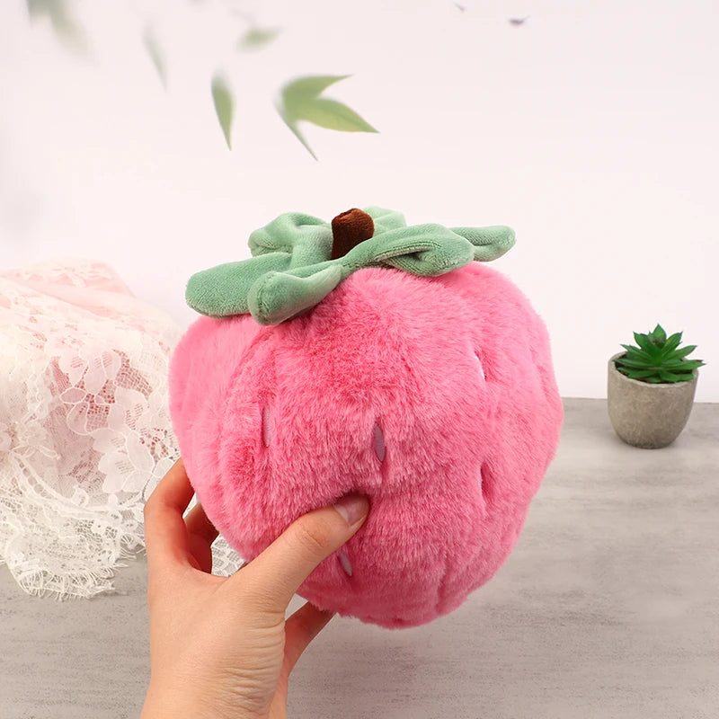 26cm Soft Strawberry Plush Cute Cartoon Fruit Stuffed Toy Fruits Sofa Cushion Pillow Fun Sleeping Toy Girl Gift