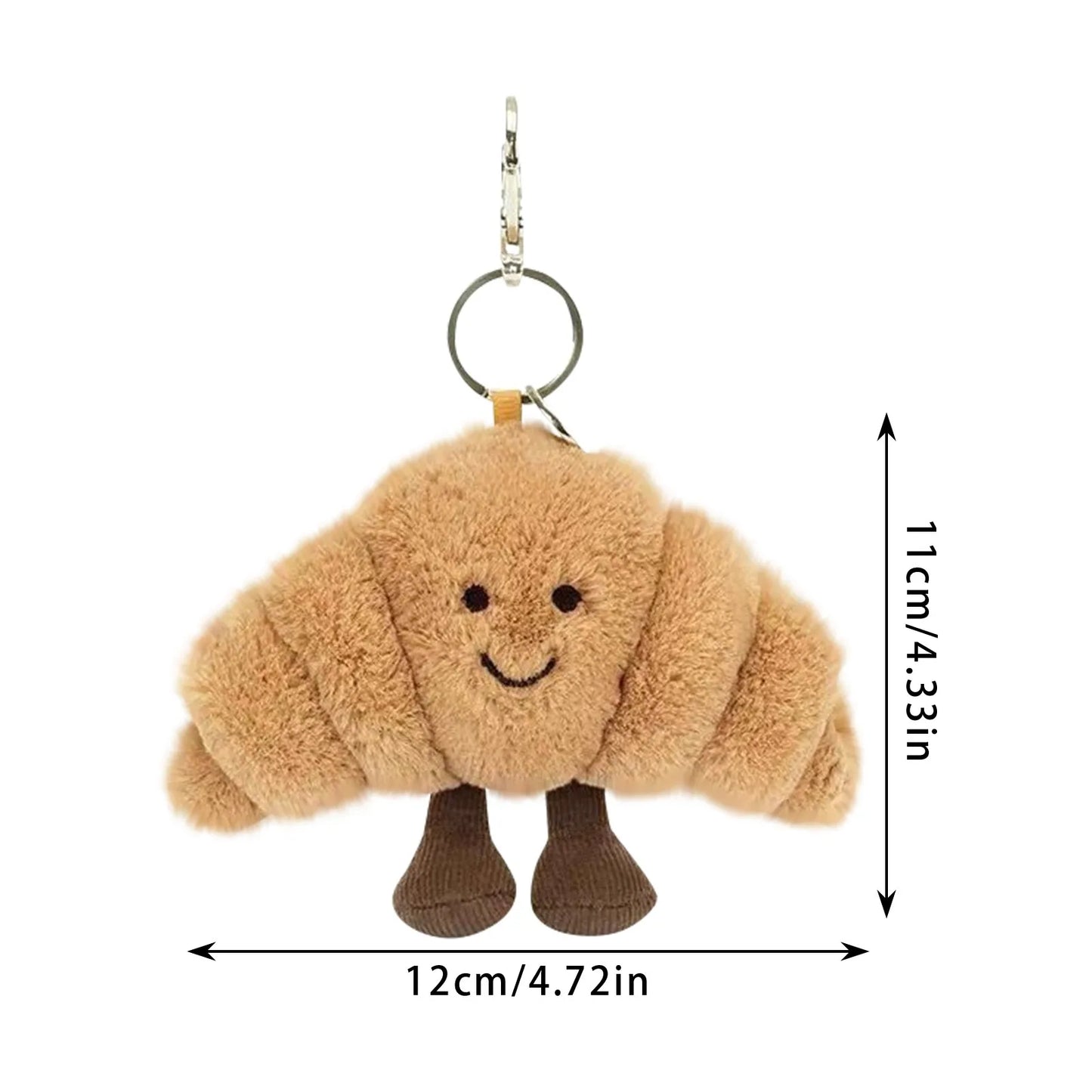 Jelly Cat Keychain Kawaii Plush Toys Cartoon Dolls Children's Gifts Novelty Funny Keychain For Hanging On Mobile Phones Or Bags