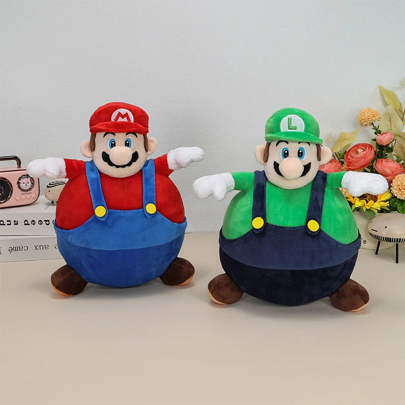 Kawaii Elephant Mario Luigi Princess Peach Daisy Toadette Soft Plush Toys Poplin Fire Spike Rolla Koopa Condart Pleuche Dolls