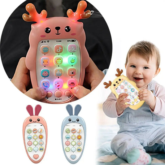 Baby Phone Toys Bilingual Telephone Teether Music Voice Toy Early Educational Learning Machine Electronic Children Gift Baby Toy