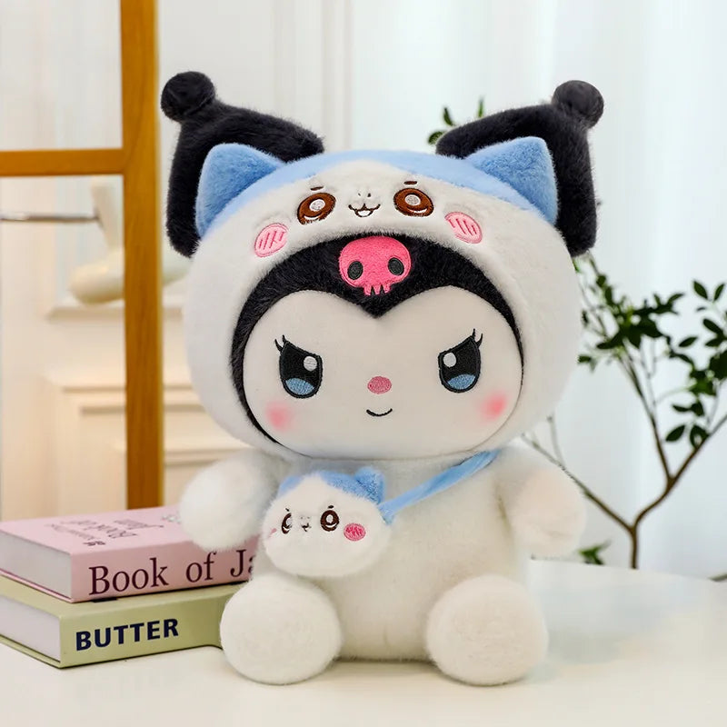 New 100cm Big Size Sanrio Kawaii Kuromi Stuffed Plush Toy Sleeping Pillow Cartoon Plush Toy Doll Children's Companion Gift