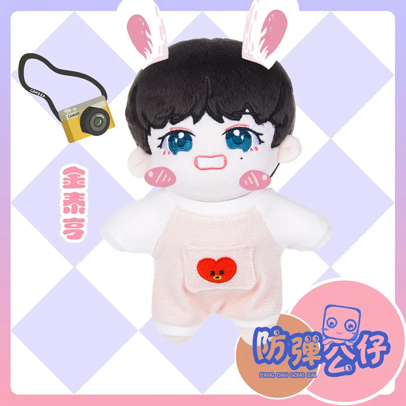 Kawaii Korean Male Star Cartoon Surrounding Combination Plush Toy Cute Doll Dress-up Doll Children's Birthday Gift