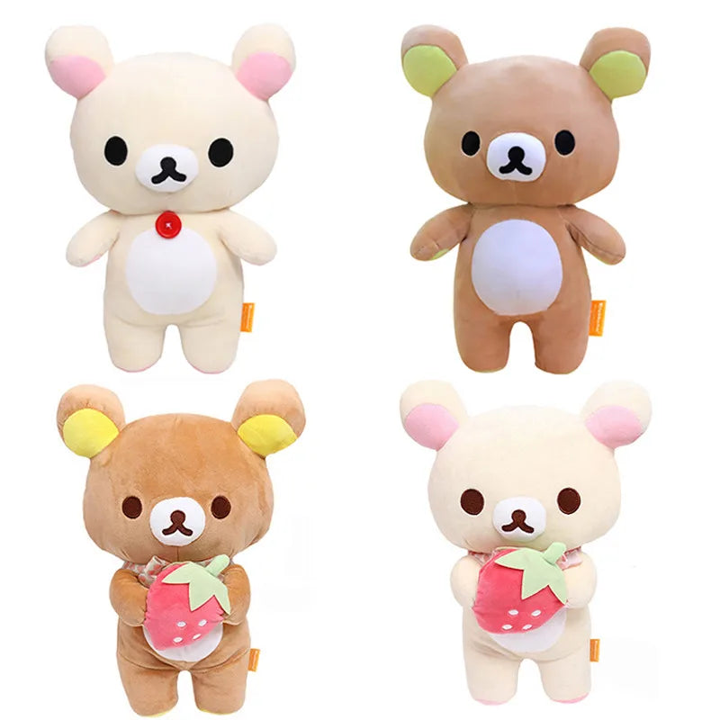 Anime Rilakkuma Cartoon Plush Doll Soft Kuma Easy bear Toys Kawaii Room Decor Teddy Bear Plushies Cute Couple Bear Xmas Gifts