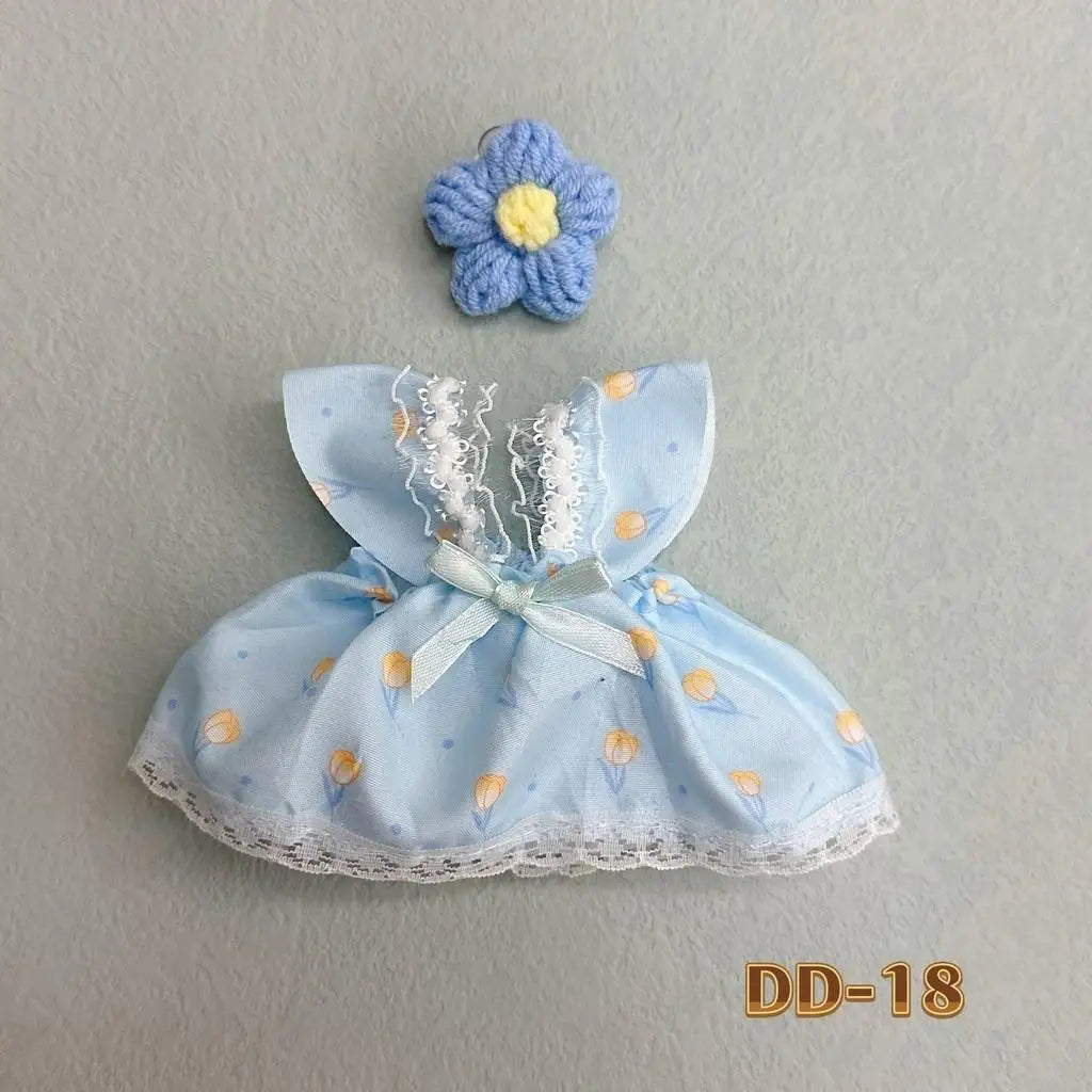 20cm Baby Clothes Cotton Doll Plush Doll Clothes Accessories Clothes Replacement Cute Doll Set Skirt