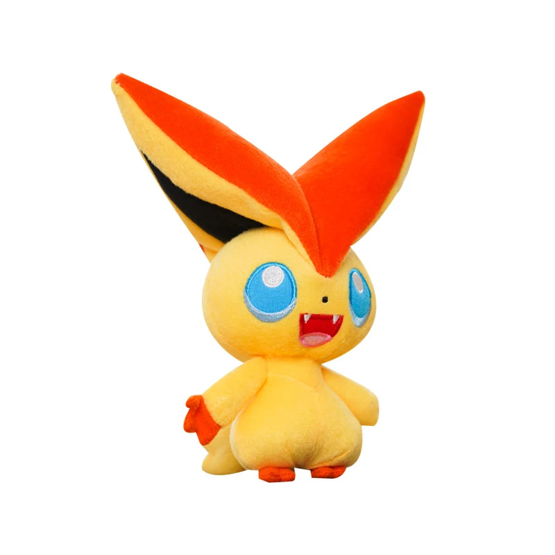 Pokemon Deerling Victini Snivy Emolga Tepig Plush Toy Cute Anime Jirachi Mewtwo Quilava Gengar Charizard Stuffed Animals Doll