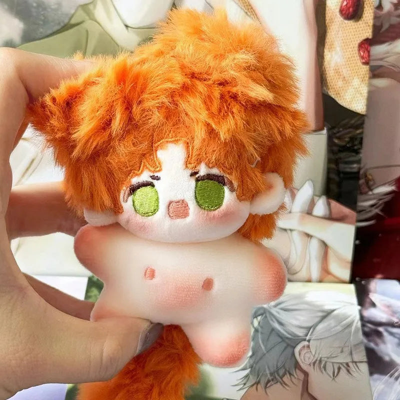 10cm Kawaii Naked Cotton Idol Plush Doll Stuffed Super Star Figure Doll Cute Light&Night Anime Gaming Peripherals Body Doll Gift