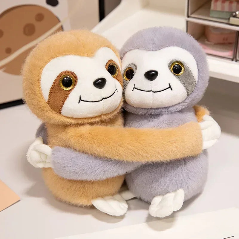 Cute Cartoon Animal Plush Toys Furry Hugging Sloth Sheep Tortoise Monkey Children's Toys Stuffed Plushie Doll Birthday Gift