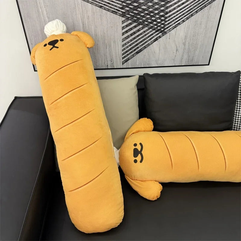 Cute Cartoon Bread Dog Plush Toys Kawaii Long Animal Pillow Stuffed Doll Bed Cushion Room Decor For Kid Birthday Xmas Gifts