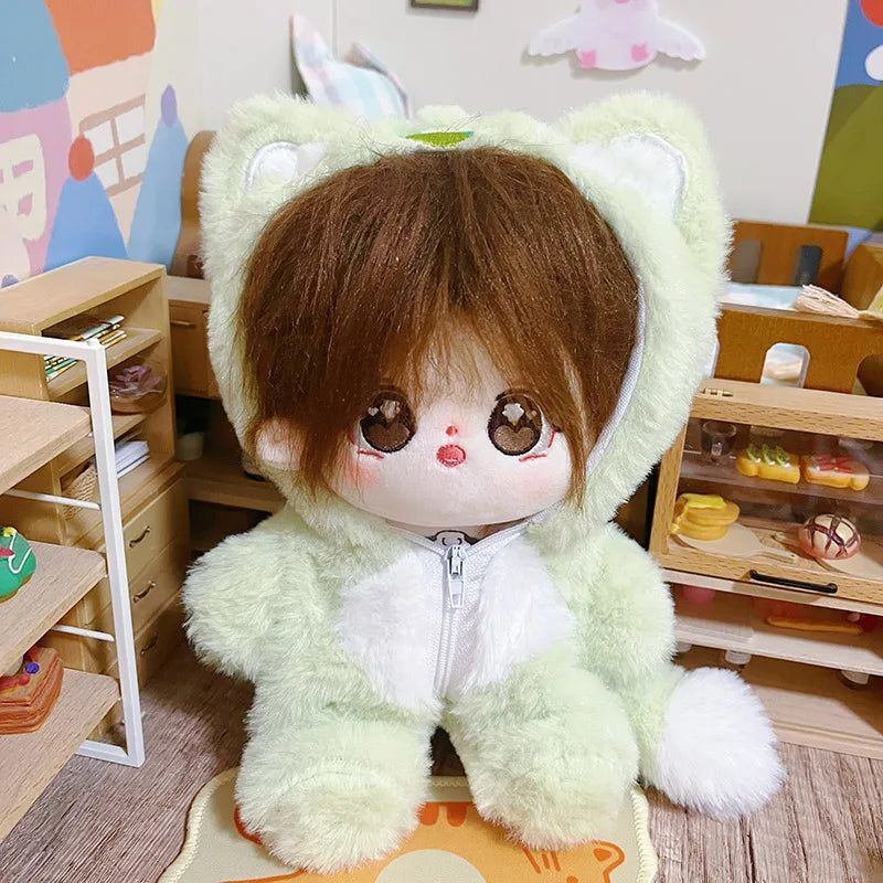 20cm IDol Doll Anime Plush Cotton Dolls with Clothes Cute Stuffed Star Figure Doll Toys Plushies Toys Fans Collection Gifts