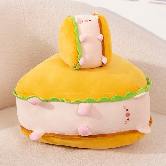 Anime Sandwich Pig Bread Plush Toy Creative Stuffed Animals Piggy Toast Doll Girl Birthday Toys Girlfriend Couple Cute Gift