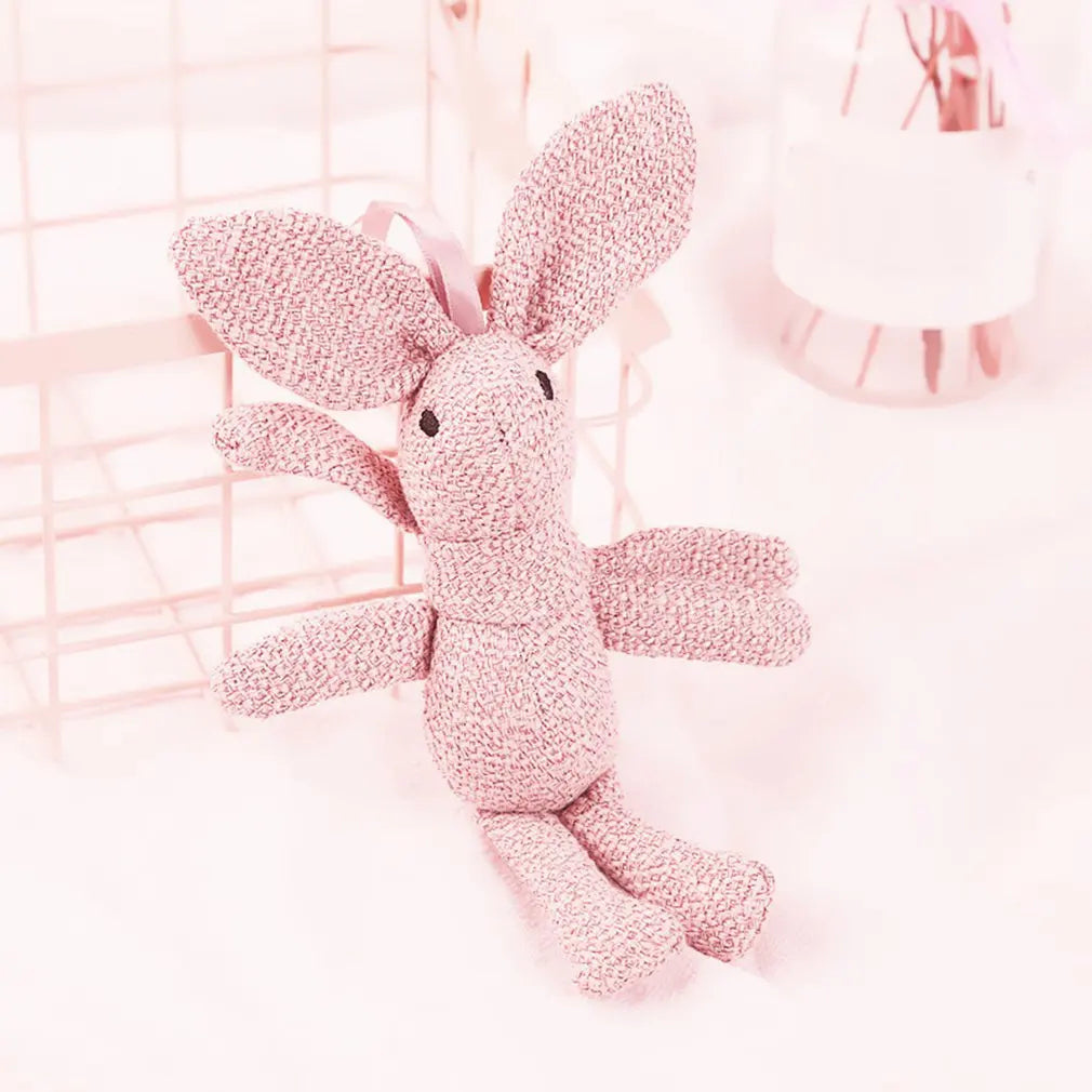 Pull The Rabbit Basket Stuffers Rabbit Keychain Pull Up Rabbit Plush Toys Soft Plushie Toys Stress Relief Rabbit Toy Birthday