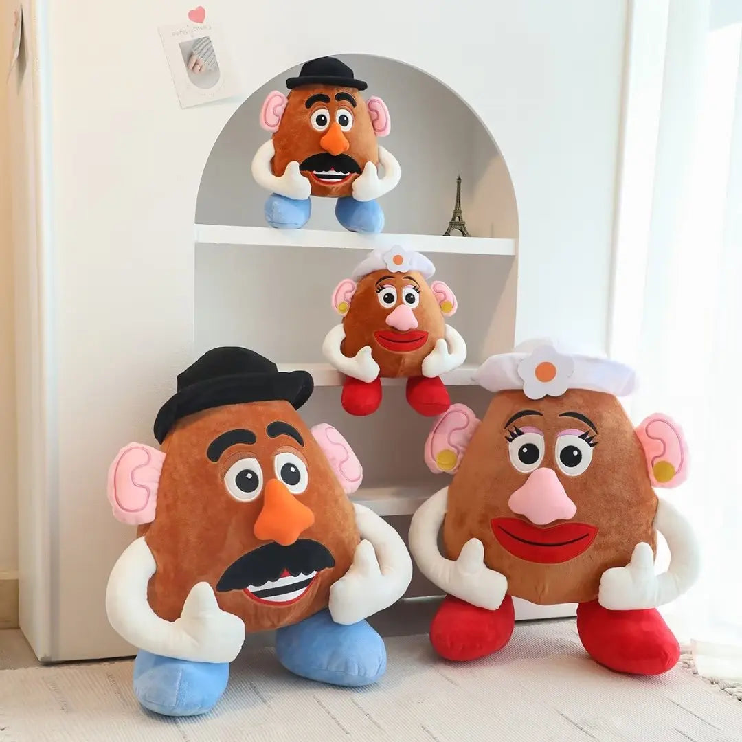 Disney Mr And Mrs Potato Head Plush Toy Lovely Stuffed Toy Story Anime Plushies Sleeping Doll Pillow Blanket Nap Xmas Gifts Girl