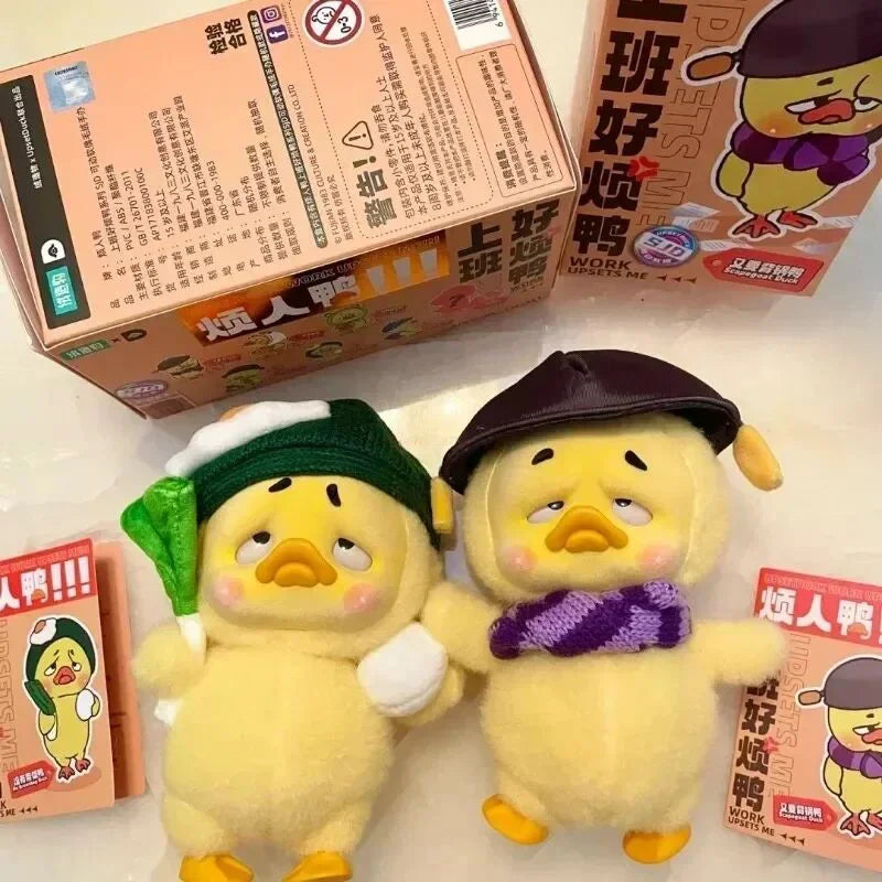 2024 Upsetduck Cute Duck Series Plush Doll Blind Box Toys Kawaii Action Figure Model Dolls Mystery Box Toys Surprise Gifts Girl