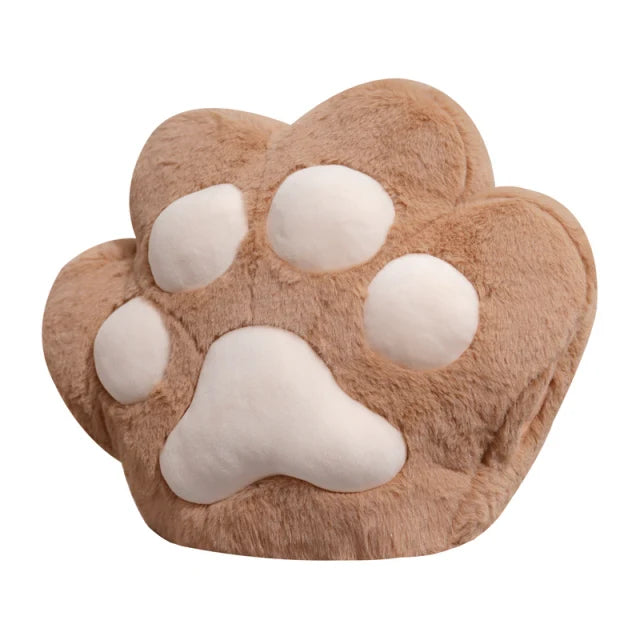 Kawaii Animal Bear Paw Pillow Cute Stuffed Cat Paw Hand Warmer Plush Blanket Home Chair Decor Children Gift